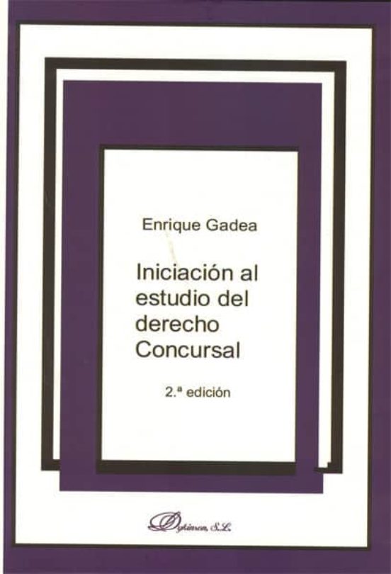Iniciacion Al Estudio Del Derecho Concursal