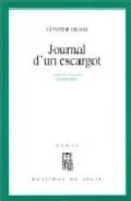 Journal D Un Escargot