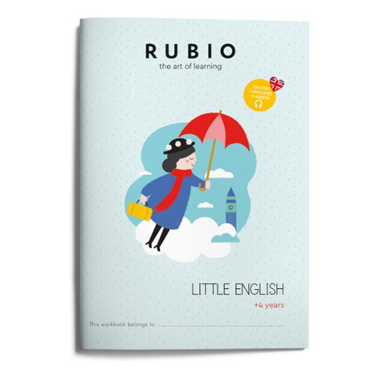 Rubio. Little English +4 Years |Incluye Audios Descargables con Qr