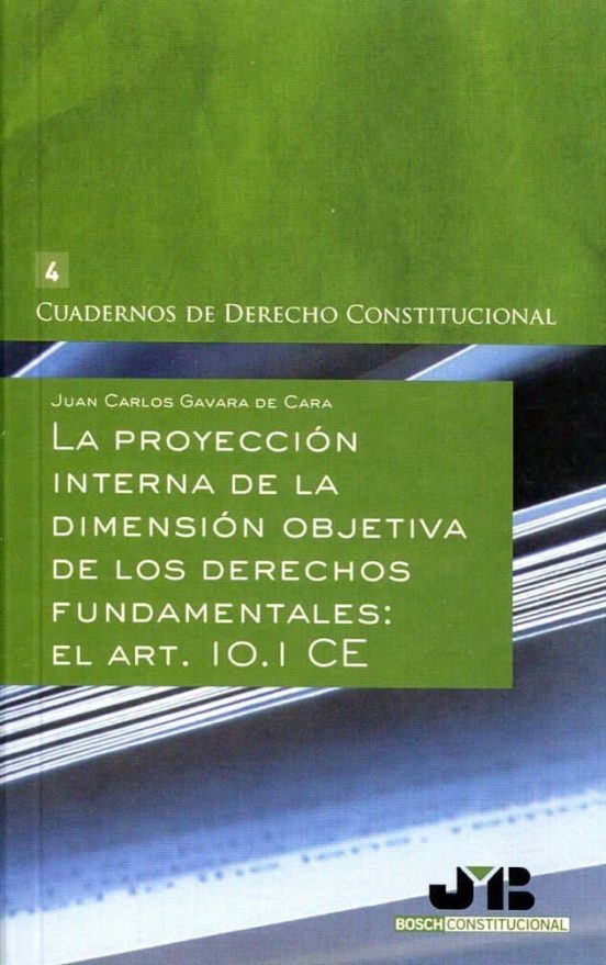 Proyeccion Interna De La Dimension Objetiva De Los Derechos Funda Ment