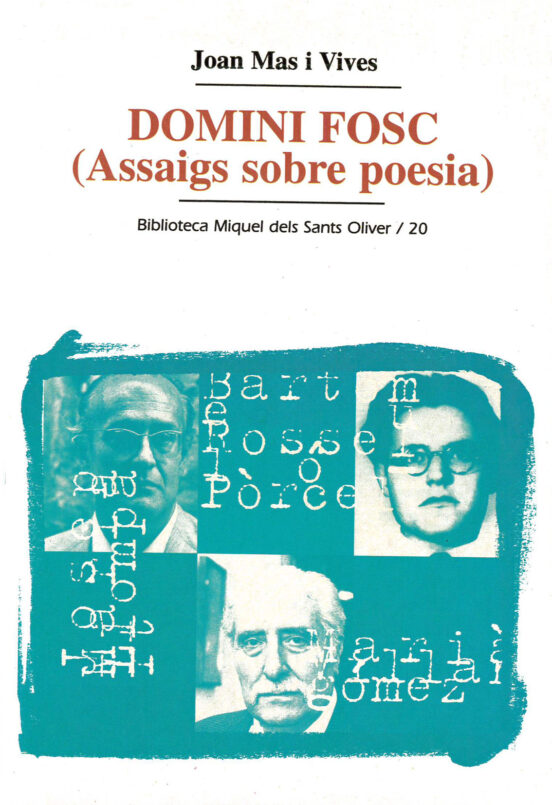 Domini Fosc: Assaig Sobre Poesia