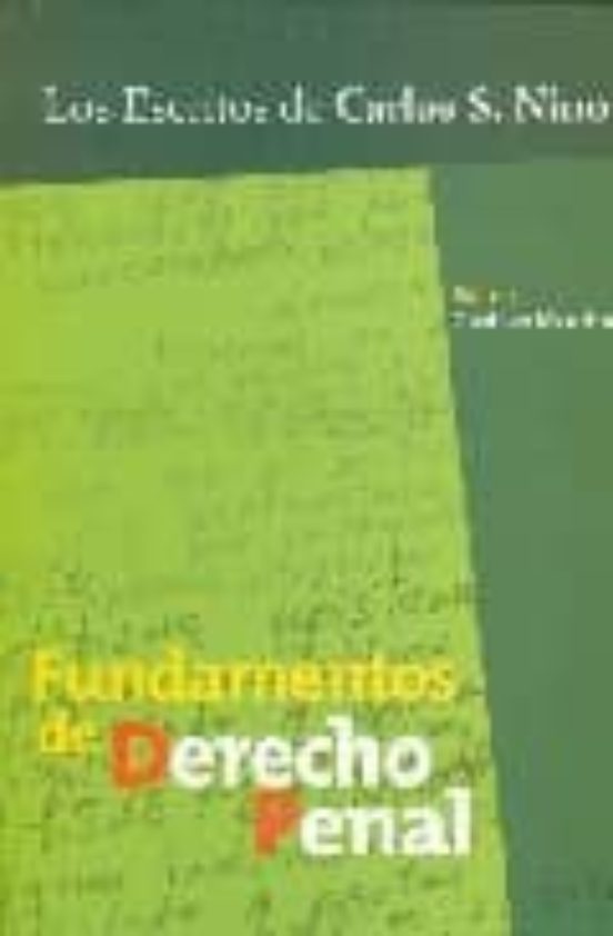 Fundamentos De Derecho Penal