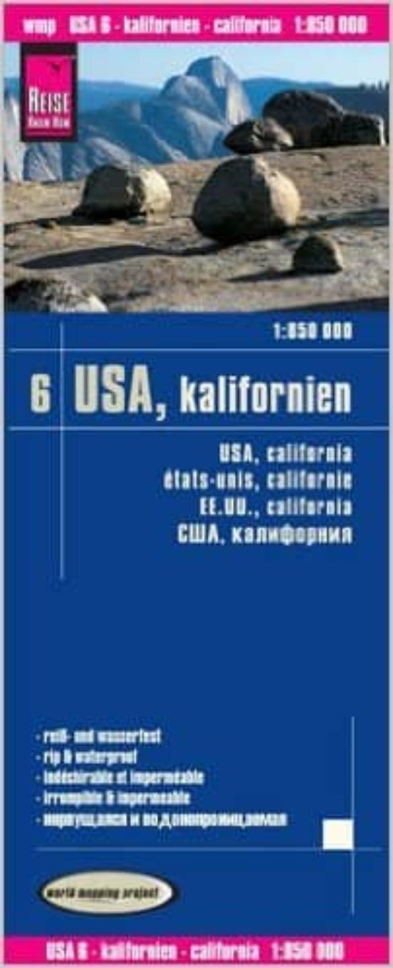 Usa6: California 1:850.000 Impermeable