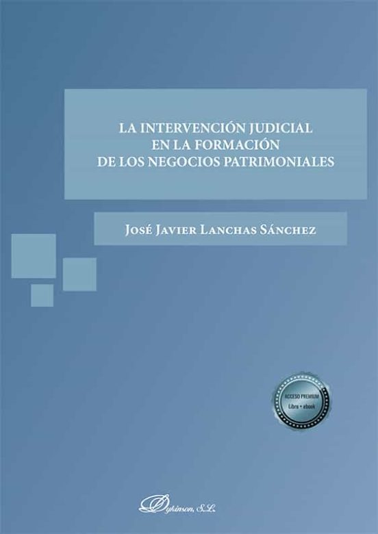 La Intervención Judicial En La Formación De Los Negocios Patrimoniales