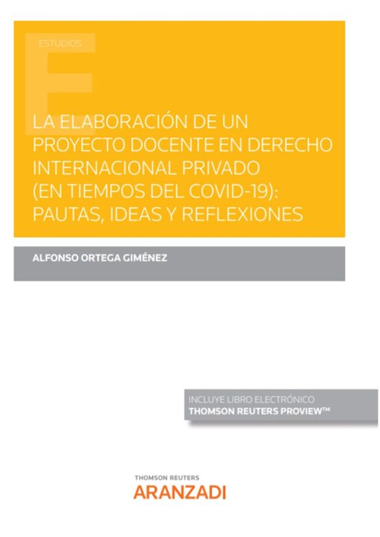 La Elaboración De Un Proyecto Docente En Derecho Internacional Privado
