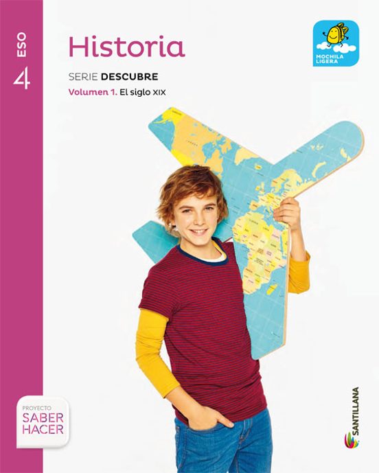 Portada de Historia 4º Eso Serie Descubre Saber Hacer Murcia Ed 2016