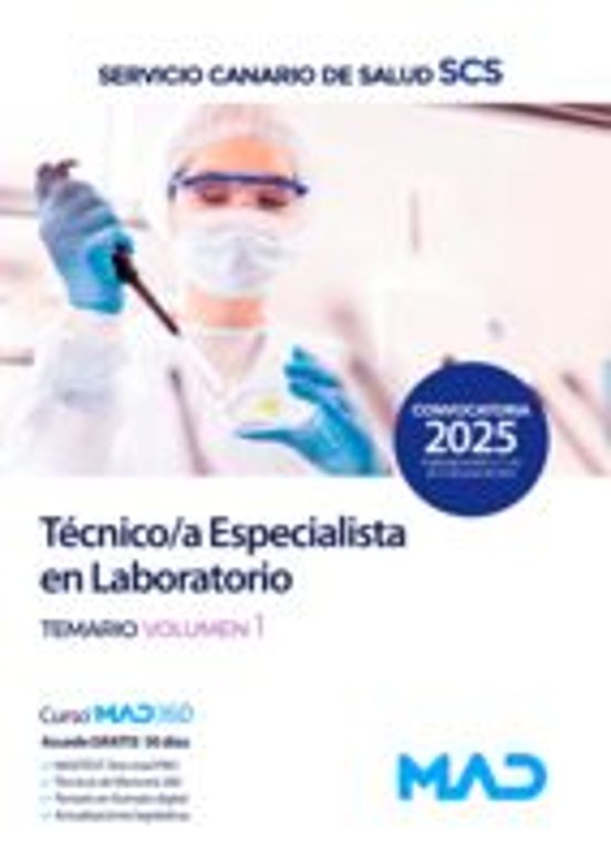 Técnico/a Especialista En Laboratorio. Temario Volumen 1