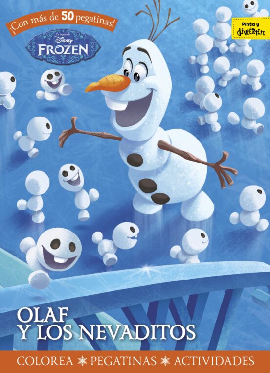 Frozen. Olaf Y Los Nevaditos: Colorea Pegatinas Actividades