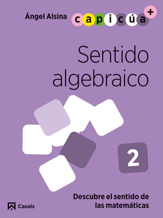 Sentido Algebraico 2. Capicúa 4 Años