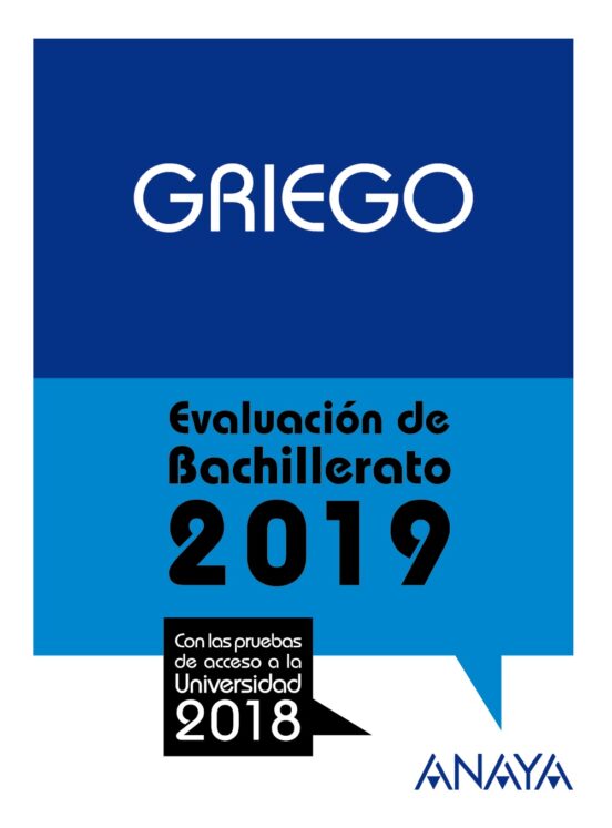 Griego: Evaluacion De Bachillerato 2019