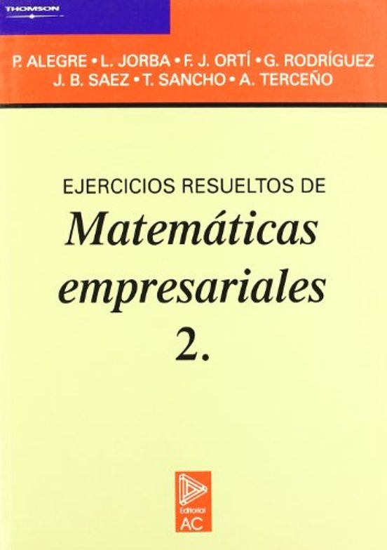 Ejercicios resueltos de matemáticas empresariales 2