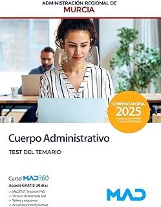 Cuerpo Administrativo De La Comunidad Autónoma Región De Murcia. Test