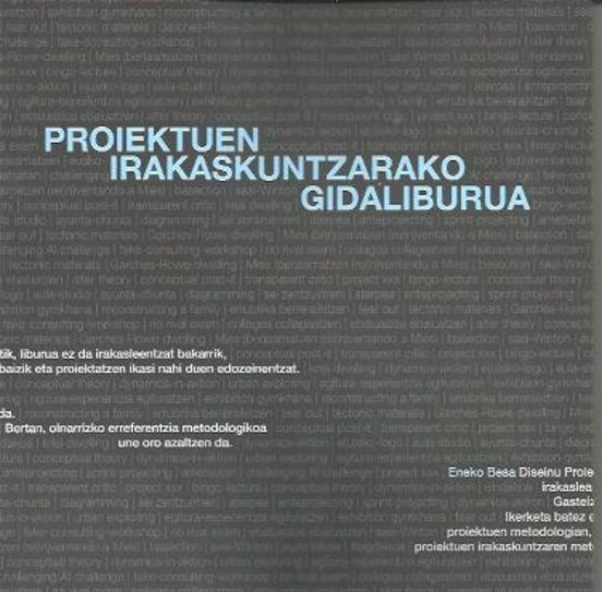 Proiektuen Irakaskuntzarako Gidaliburua
