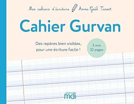 Cahier Gurvan 3 Mm: Des Repères Bien Visibles Pour Une Écriture Facile