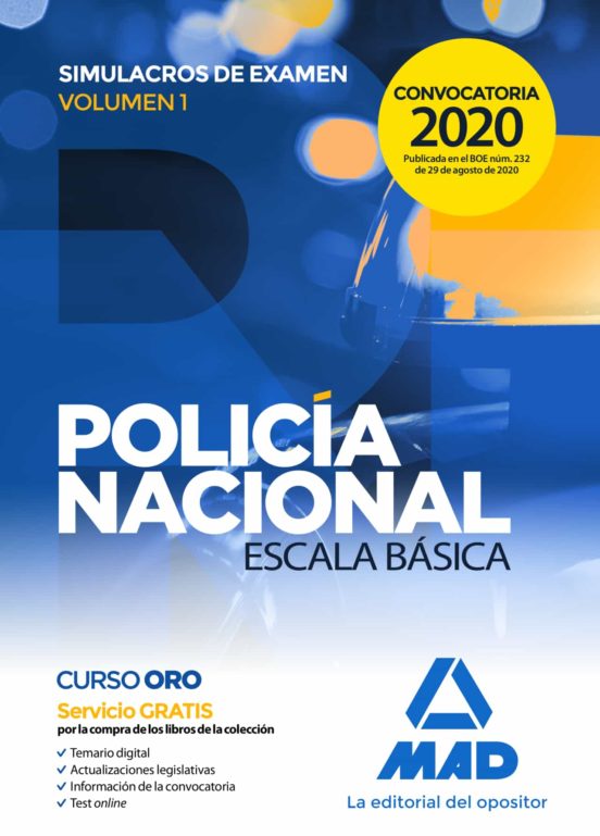 Policía Nacional Escala Básica. Simulacros De Examen 1