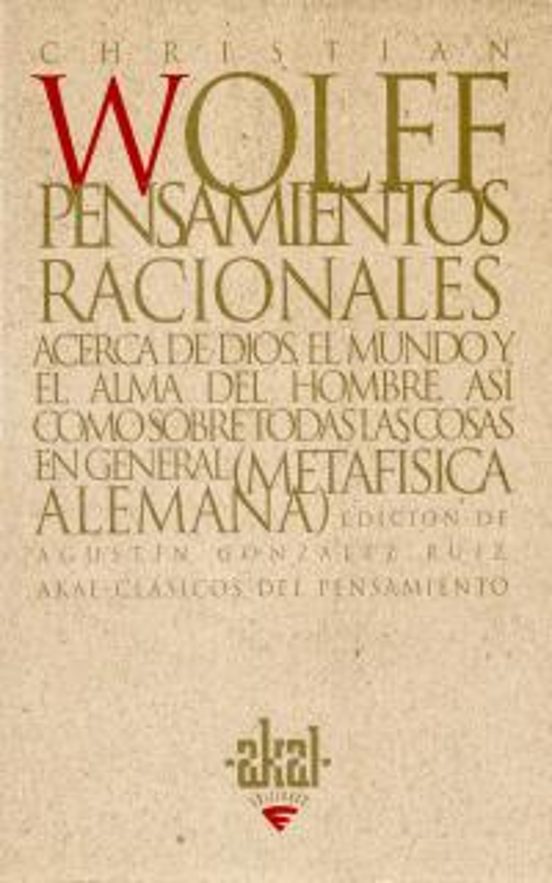 Pensamientos Racionales Acerca de Dios el Mundo y el Alma del Ho Mbre