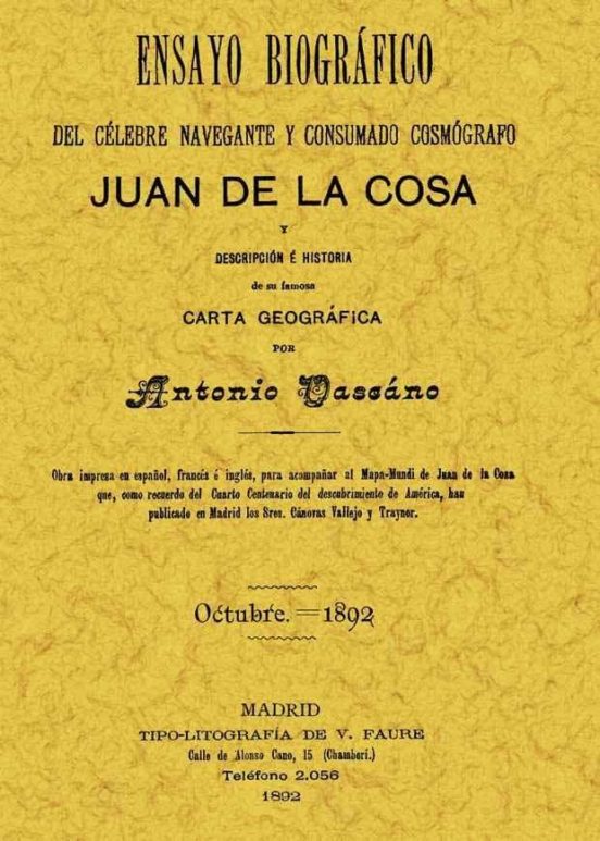 Ensayo Biografico Juan De La Cosa