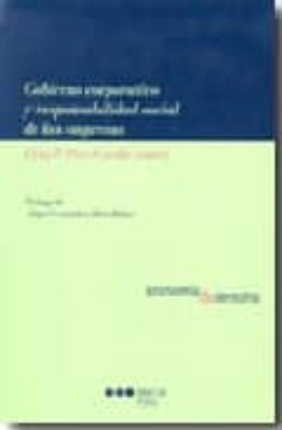 Gobierno Coorporativo Y Responsabilidad Social De Las Empresas