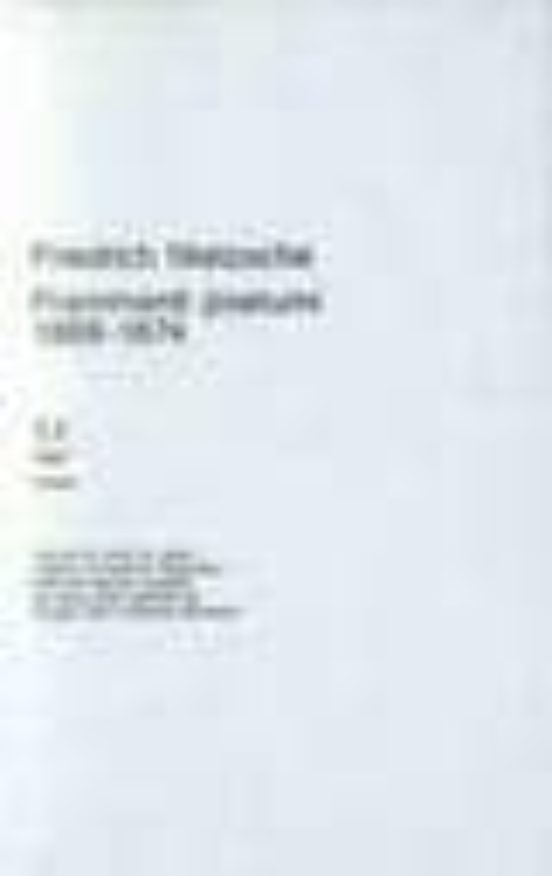 Ooere Complete : Frammenti Postumi