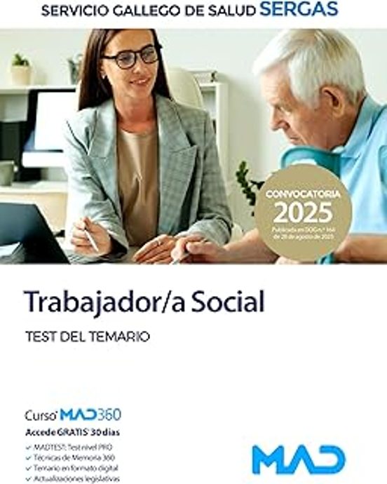 Trabajador/a Social Del Servicio Gallego De Salud . Test Del Temario