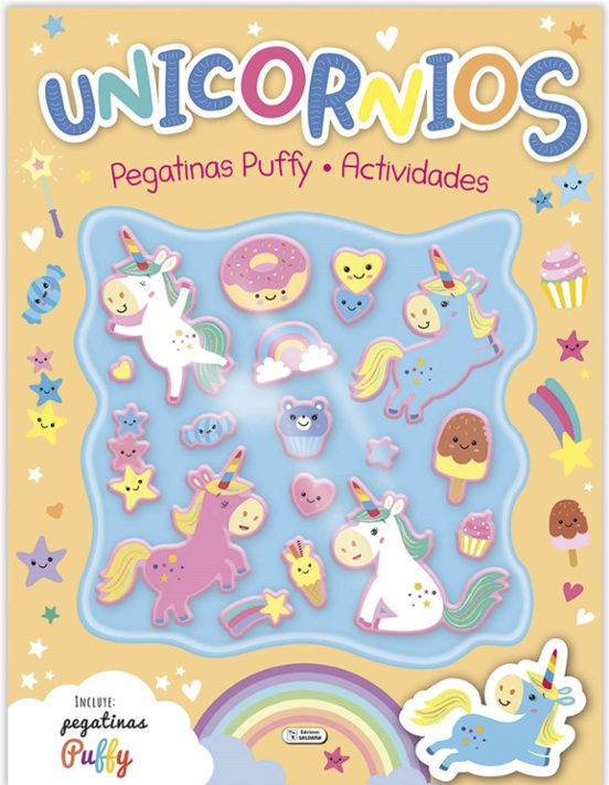 Unicornios Puffy Stickers Book