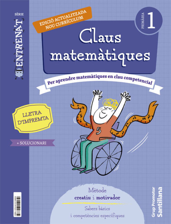 Matematiques 1º Educacio Primaria Quadern Script Serie Entrenat Catalu