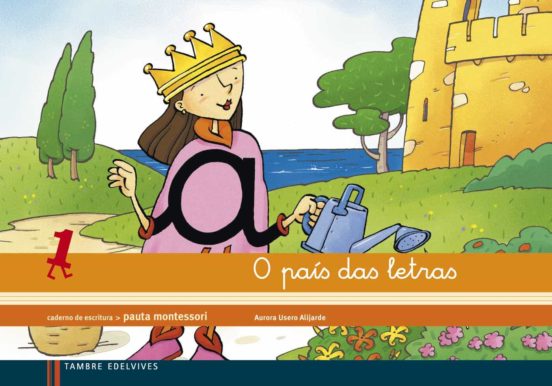 Caderno de Escritura 1 o Pais das Letras Infantil Montesori Espiral Ed