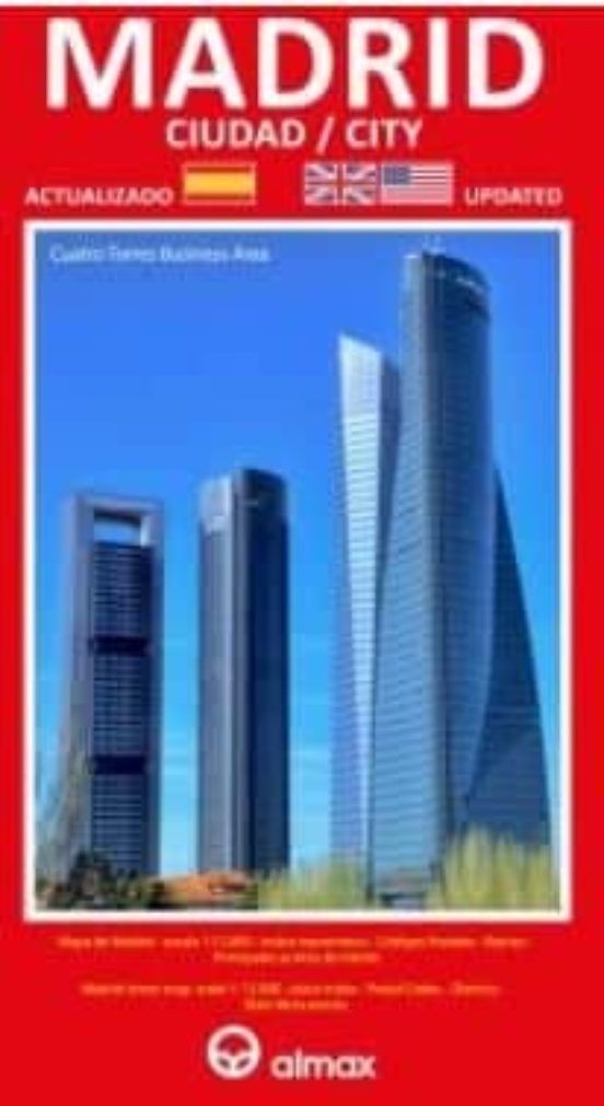 Madrid Ciudad Plano 1:12.000 Español Inglés