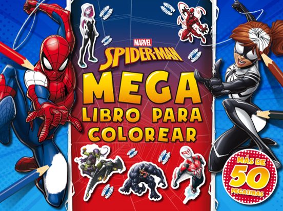 Portada de Spider-Man. Megalibro para colorear 2
