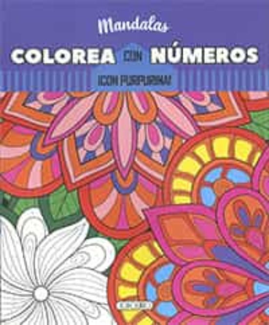 Mandalas. Colorea con Numeros con Purpurina