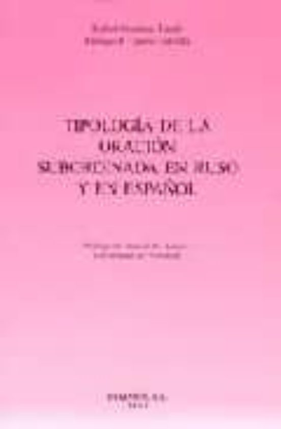 Tipologia De La Oracion Subordinada En Ruso Y En Español
