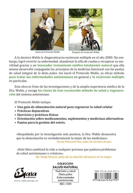 El Protocolo Wahls: Como Supere Mi Esclerosis Multiple Progresiva Con