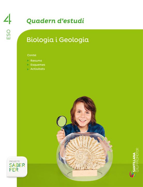 Biologia y Geologia 4º ESO Cuaderno Estudio Saber Fer Catala Ed 2016