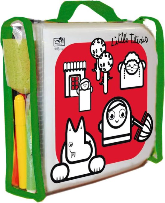Libro De Plastico De La Caperucita Para Pintar Y Borrar