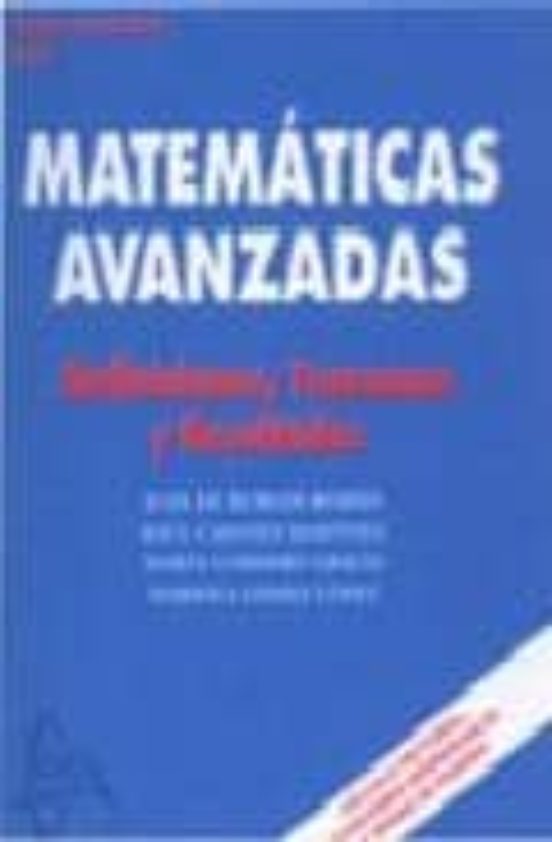 Matematicas Avanzadas: Definiciones Teoremas Y Resultados