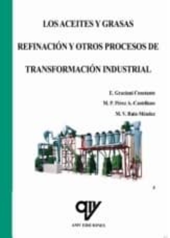 Los Aceites Y Grasas. Refinacion Y Otros Procesos De Transformaci On I