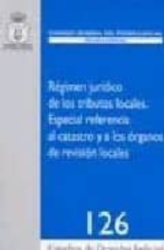 Regimen Juridico De Los Tributos Locales