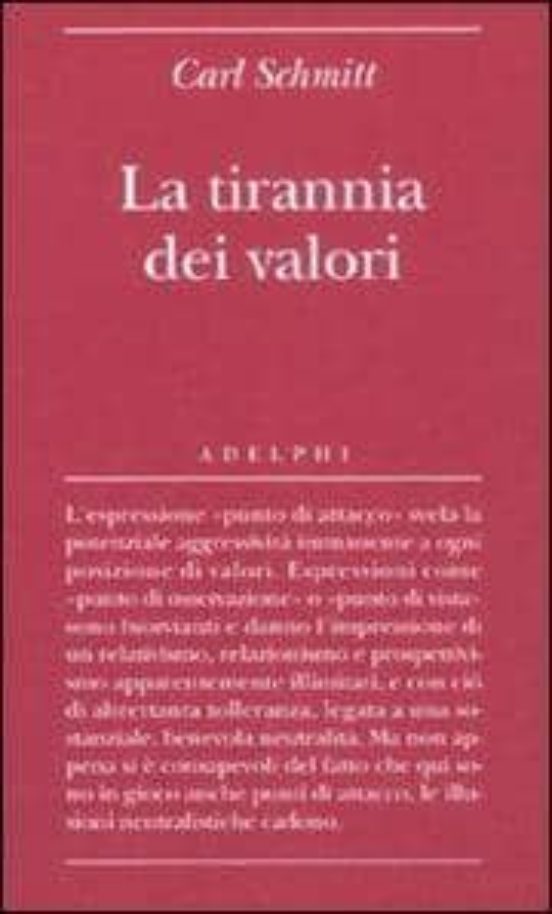 La Tirannia Dei Valori
