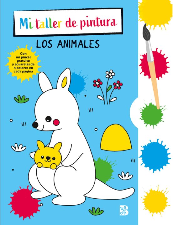 Mi Taller De Pintura Con Pincel Y Acuarelas. Animales