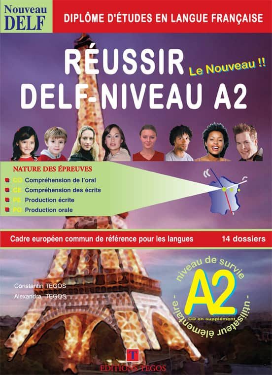 Réussir Delf A2 Livre + Corriges + Cd