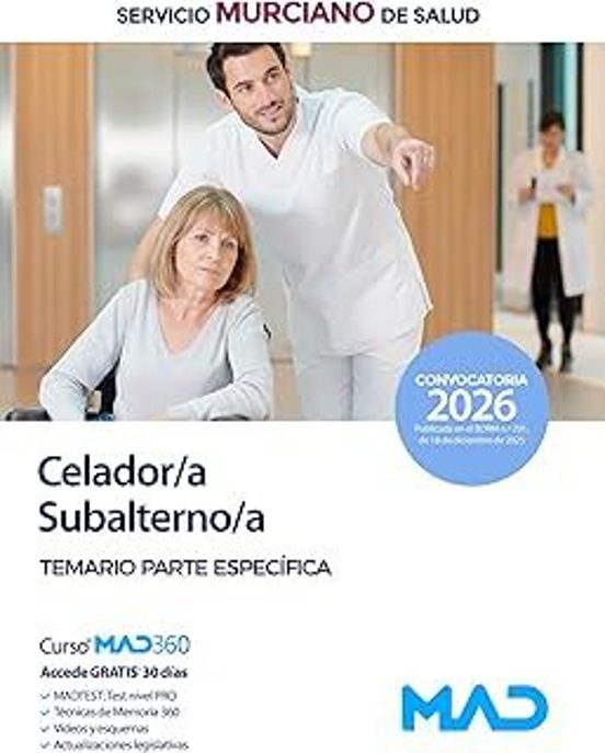 Celador / Subalterno Del Servicio Murciano De Salud . Temari O Es