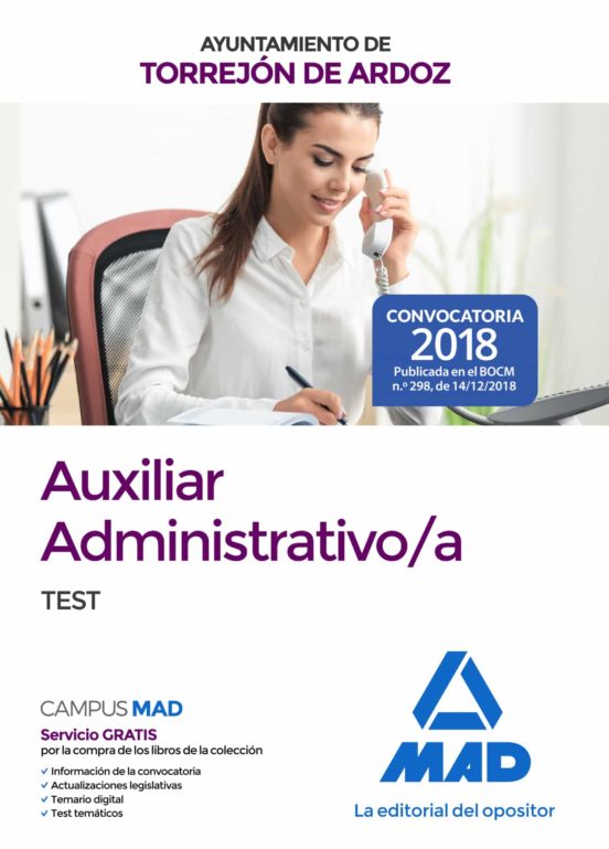 Auxiliar Administrativo/a Del Ayuntamiento De Torrejón De Ardoz. Test