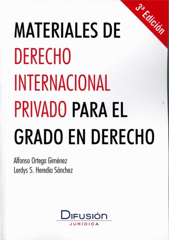 Materiales De Derecho Internacional Privado Para El Grado En Derecho