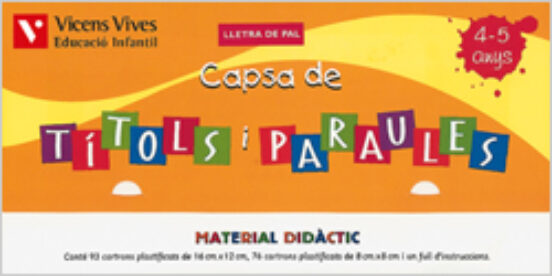 Títols i Paraules Lletra de Pal Infantil Cat