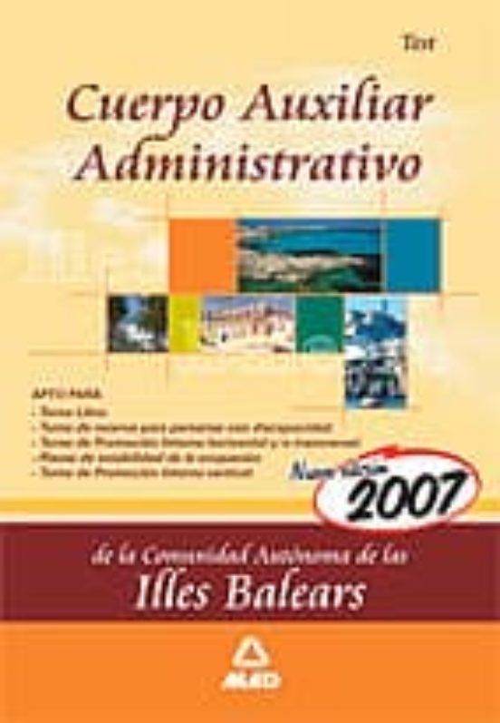 Cuerpo Auxiliar Administrativo De La Comunidad Autonoma De Les Il Les