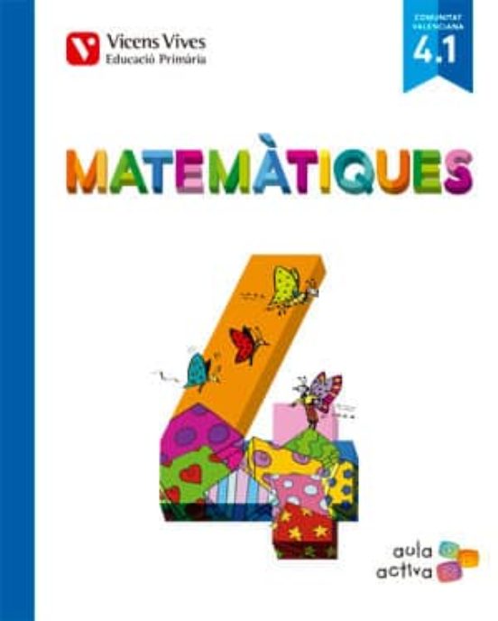 Matematiques 4º Primaria Aula Activa Trimestral Valencia Ed 2015