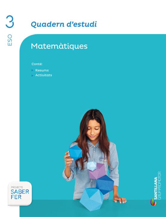 Quadern Destudi Matemàtiques 3º Secundaria Catala Ed 2015