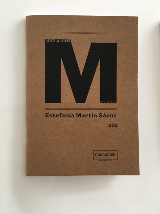 Manifiesto Estefania Martin