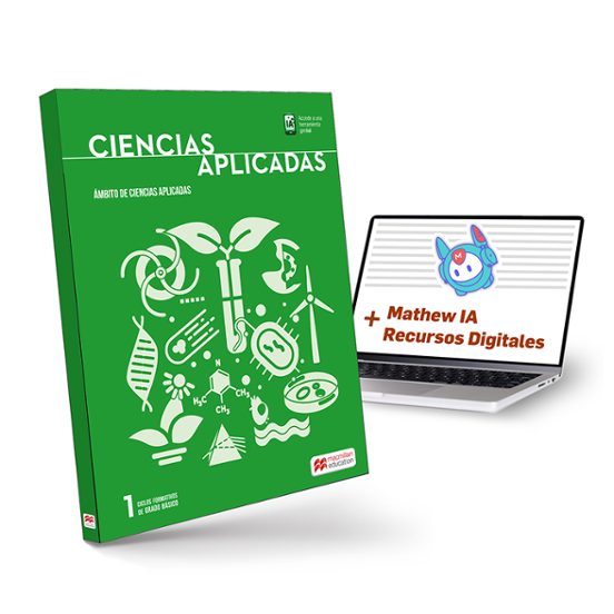 Grado Básico Ciencias 1 - Libro de texto en formato físico de Ciencias Aplicadas