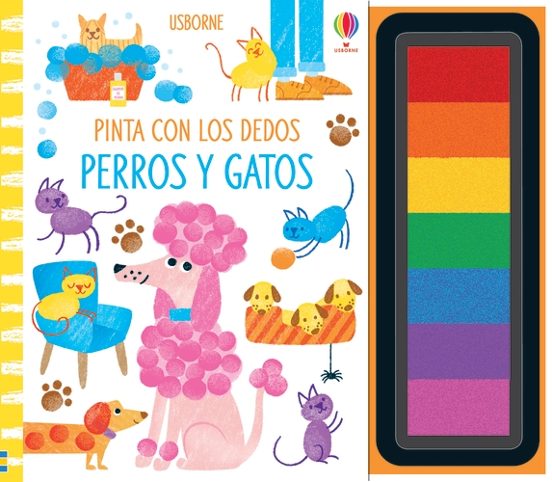 Perros Y Gatos. Pinta Con Los Dedos